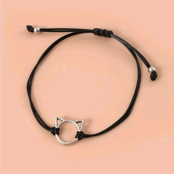 Cat Silhouette Rope Bracelet - Picture 7 of 9